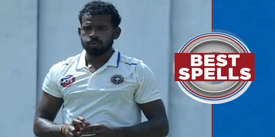 Nidheesh's 5/49 vs Maharashtra in 1st Inns