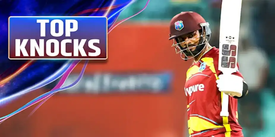 Hope's 52 vs IND in 1st T20I