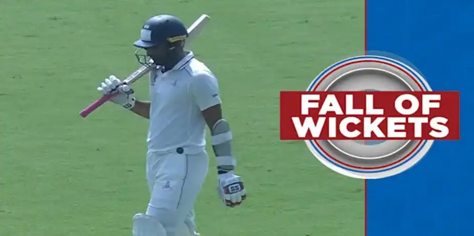 Tamil Nadu Fall of Wickets vs Uttar Pradesh, 1st Inns