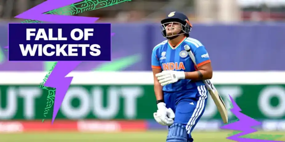 IND Fall of Wickets vs PAK