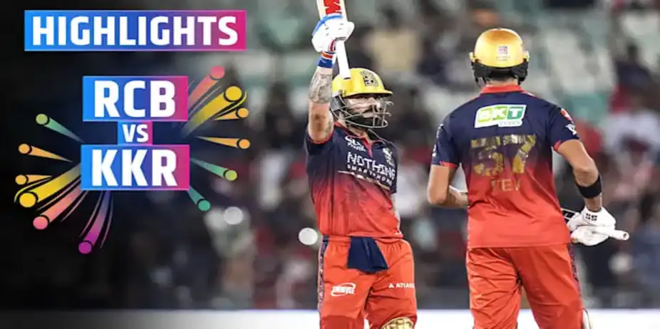 RCB vs KKR: Highlights