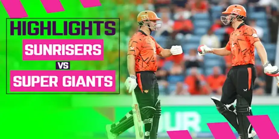 SunRisers Leeds vs Manchester Super Giants: Highlights