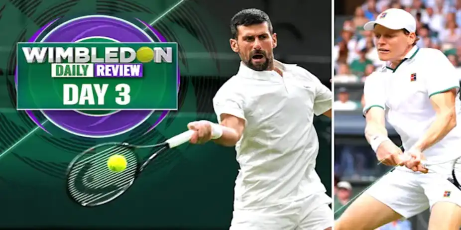 Djokovic, Sinner Through in Straight Sets