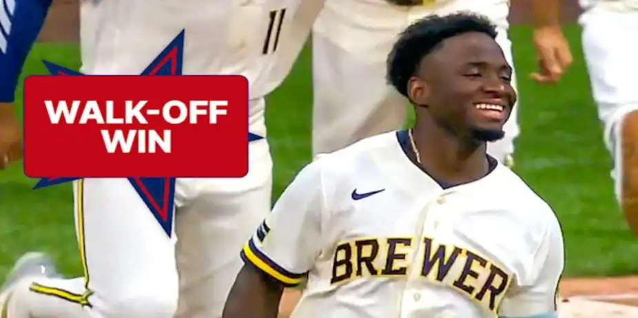 Lara's Hit Seals Brewers Victory