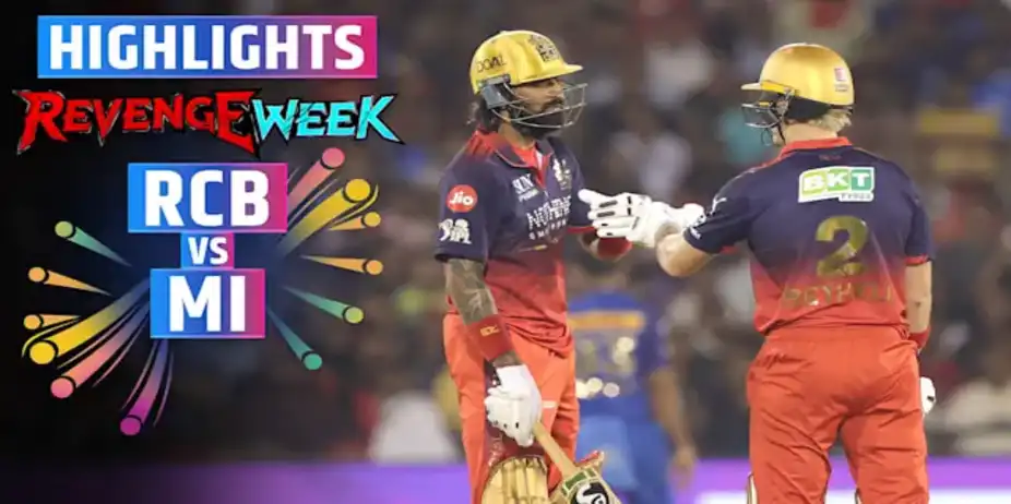 RCB vs MI: Highlights