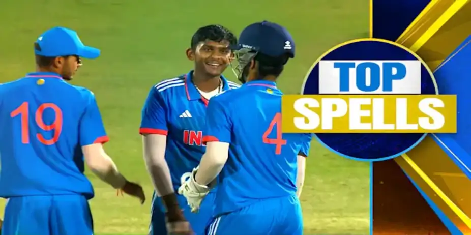 Patel's 4/26 vs AUS U19 in 3rd ODI