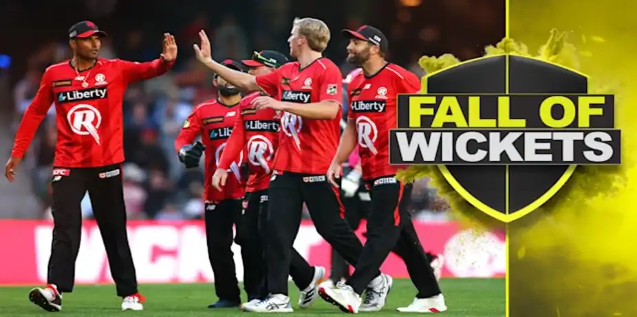 Sydney Sixers Fall of Wickets vs Melbourne Renegades
