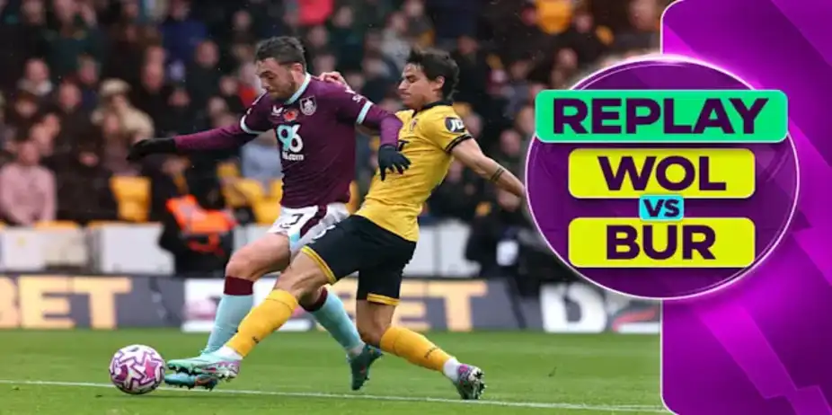 Wolves vs Burnley: Replay