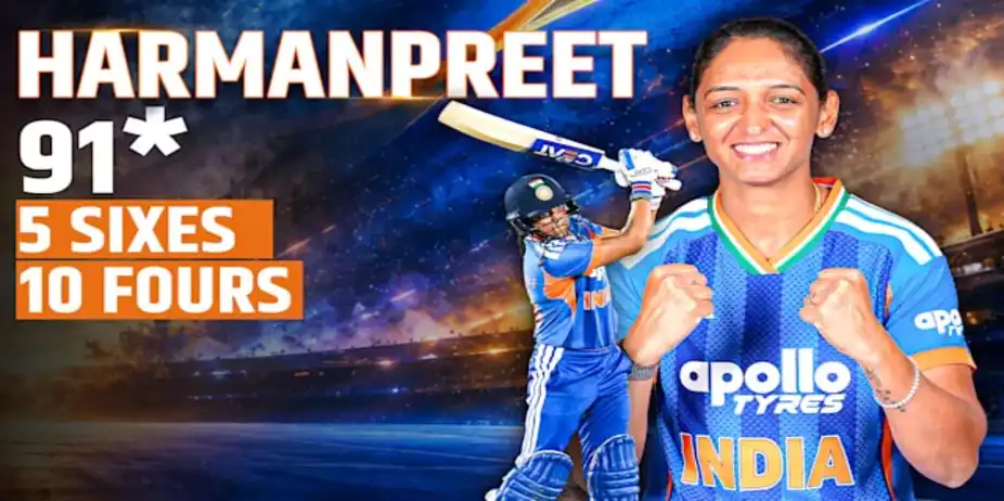 Harmanpreet's 91* vs ZIM in 3rd T20I