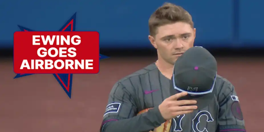 Ewing’s Incredible Leaping Catch