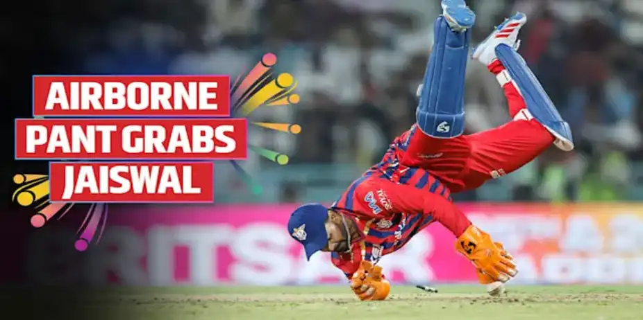 Taken! Pant's Magic Behind Stumps