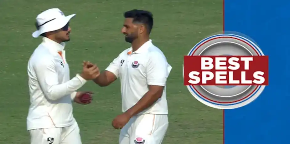 Auqib's 5/35 vs Delhi in 1st Inns