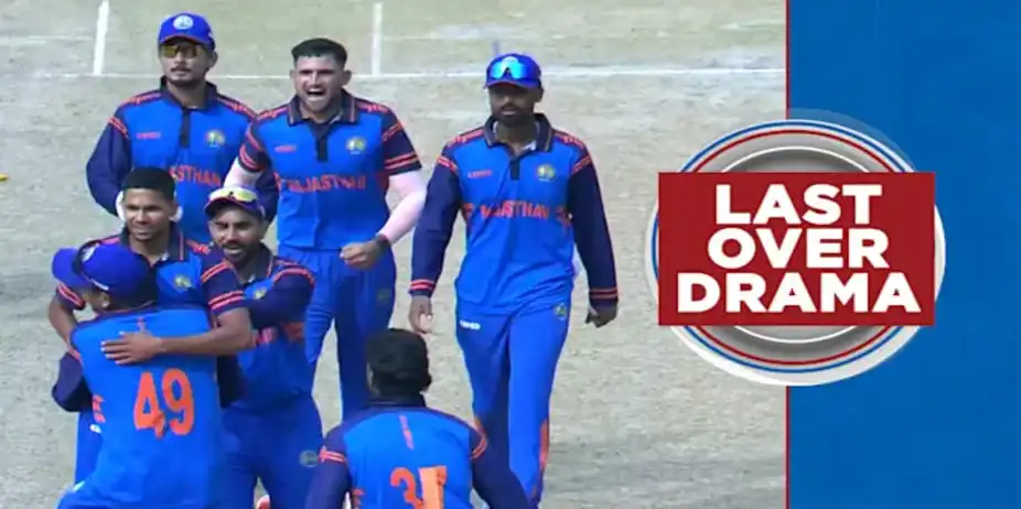 Rajasthan's Last-ball Win vs Karnataka