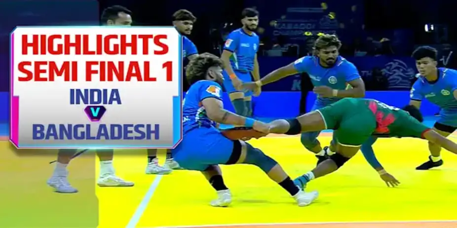 India vs Bangladesh, Men's Semi-final 1: Highlights