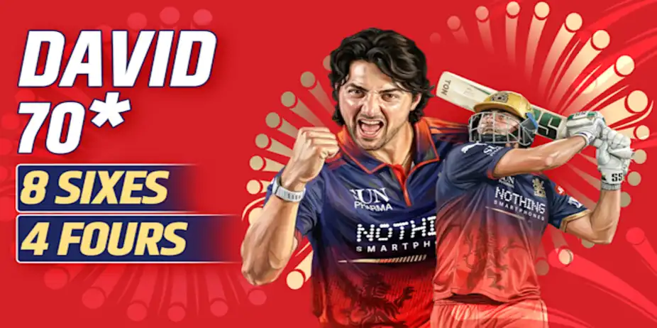 David's 25-ball 70* vs CSK