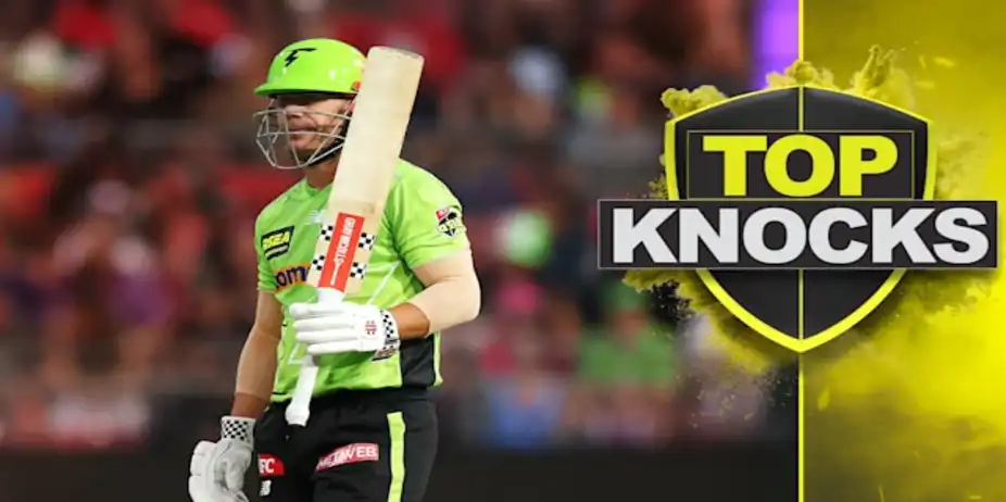 Warner's 82 vs Brisbane Heat