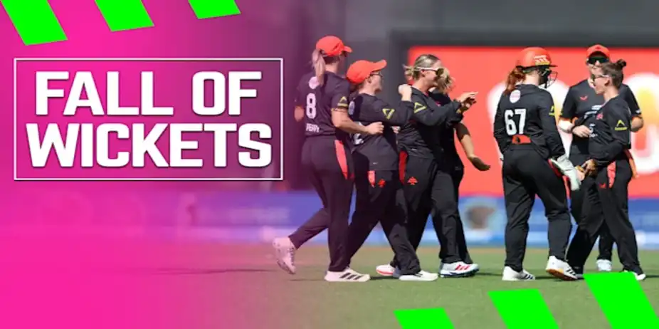 Southern Brave Fall of Wickets vs Birmingham Phoenix