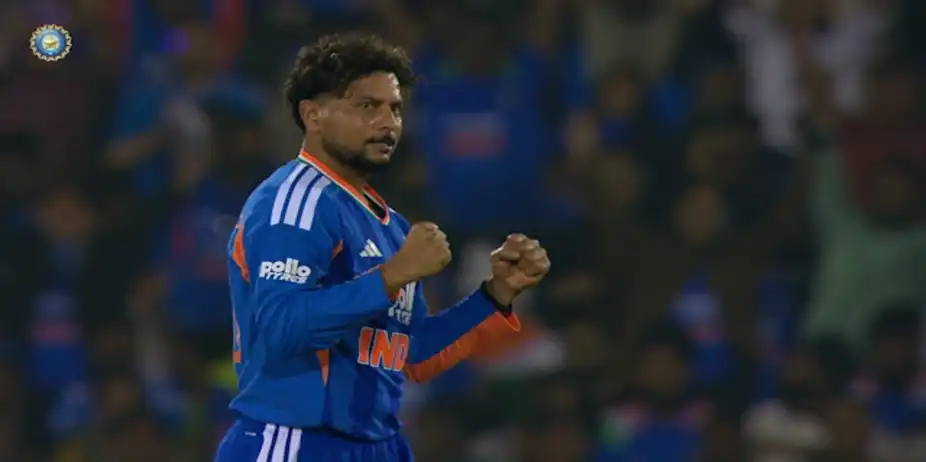 Kuldeep's 2/35 vs NZ in 2nd T20I