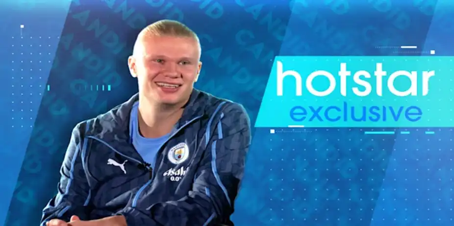 Candid with Erling Haaland