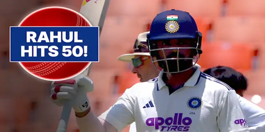 Fifty! Rahul Leads IND Charge