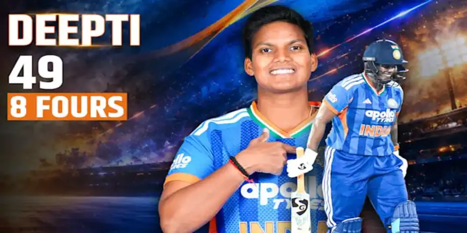 Deepti's 49 vs ZIM in 1st T20I