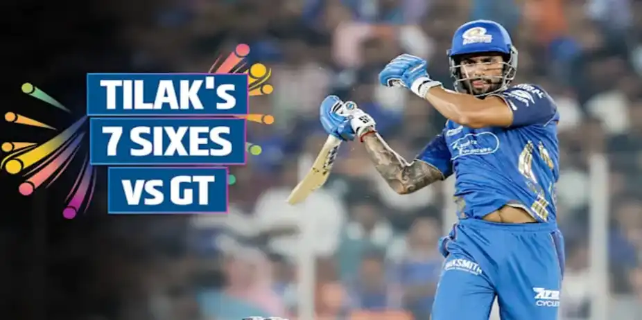 Tilak Fires 7 Sixes vs GT