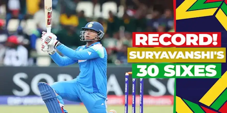 30 Sixes! Suryavanshi Sets Record in Single CWC