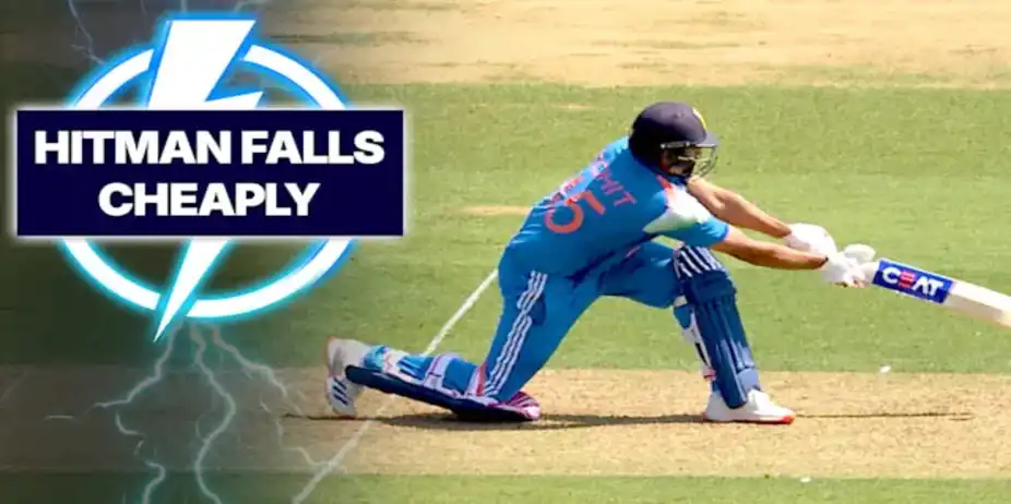 Big Wicket! Jacks Ends Rohit's Charge