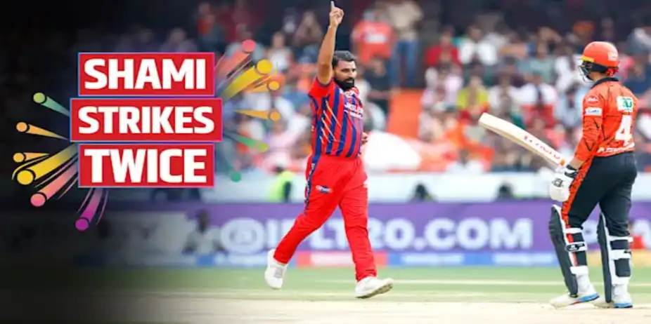 Shami Removes SRH Openers Early