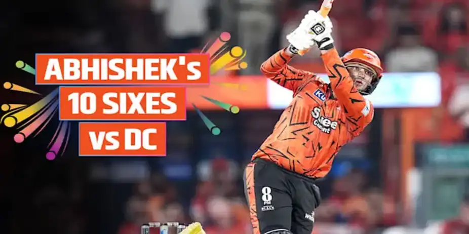 Abhishek's Belts 10 sixes vs DC