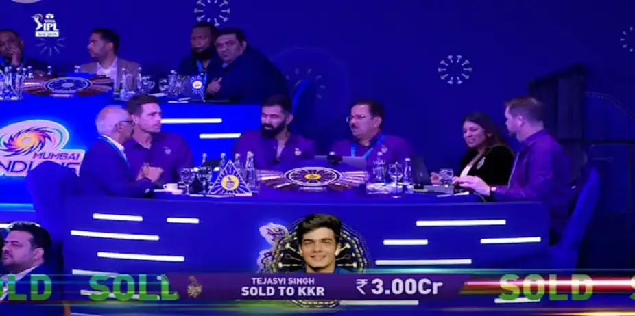 3 Cr! Tejasvi Heads to KKR