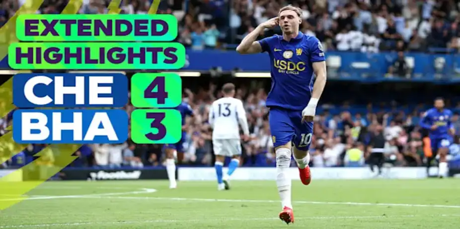 Chelsea vs Brighton: Extended Highlights