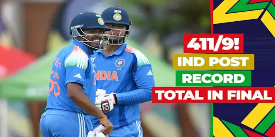 IND Smash Record 411/9 vs ENG in Final