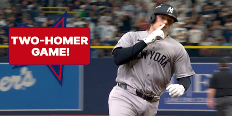 Rice Smashes Two Homers in Monster Game