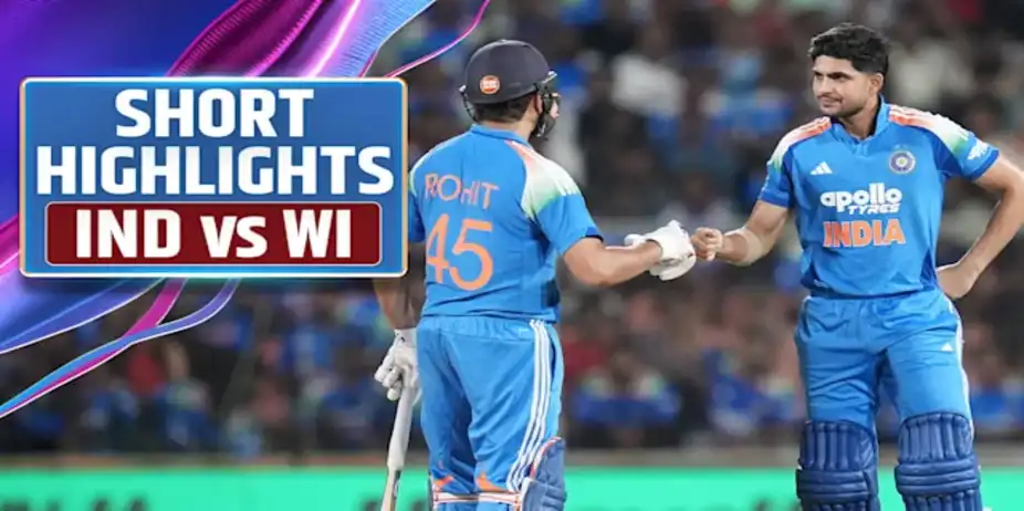 India vs West Indies: 1st ODI, Short Highlights