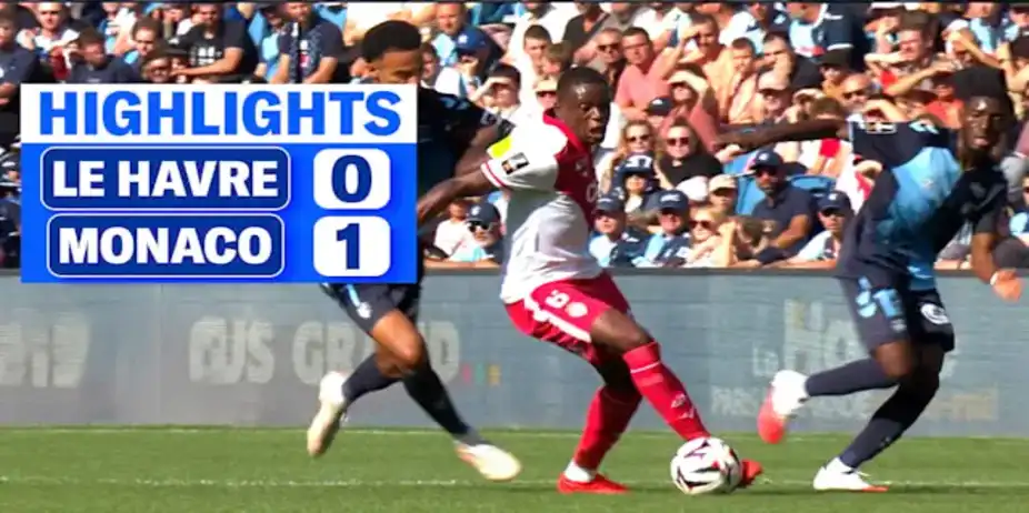 Le Havre vs Monaco: Highlights