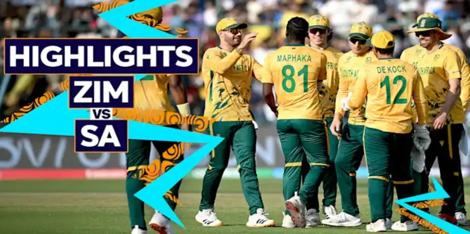 Zimbabwe vs South Africa: Super 8, Highlights
