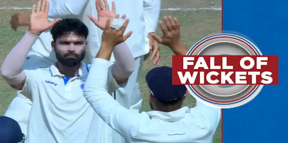 Kerala Fall of Wickets vs Madhya Pradesh, 2nd Inns