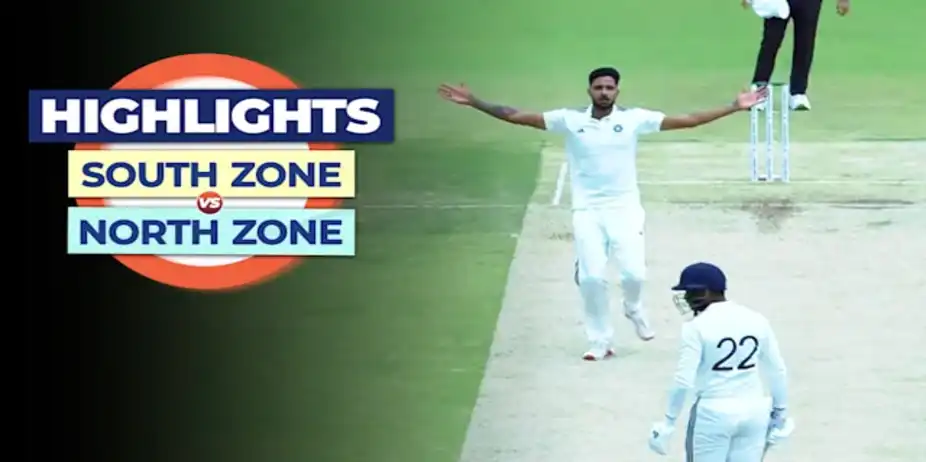 SF: South Zone vs North Zone - Day 2, Highlights