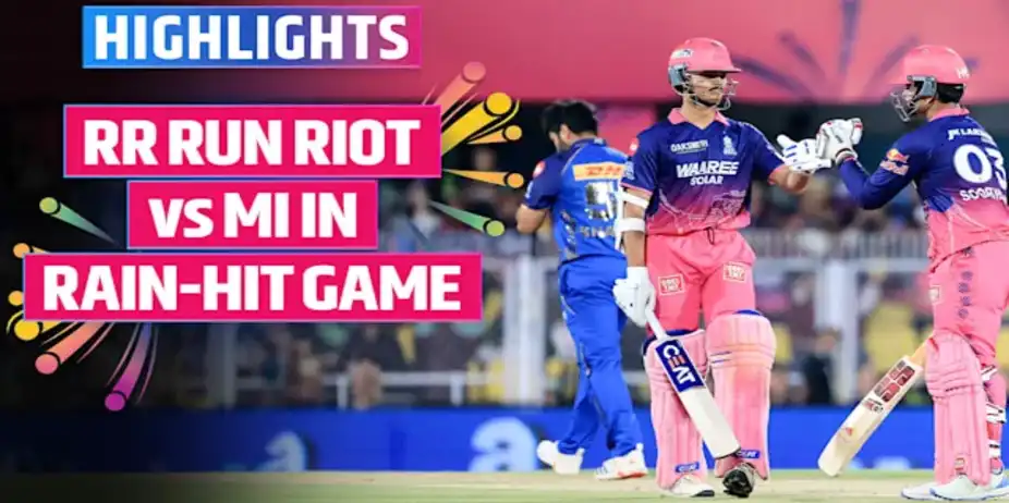RR vs MI: Highlights