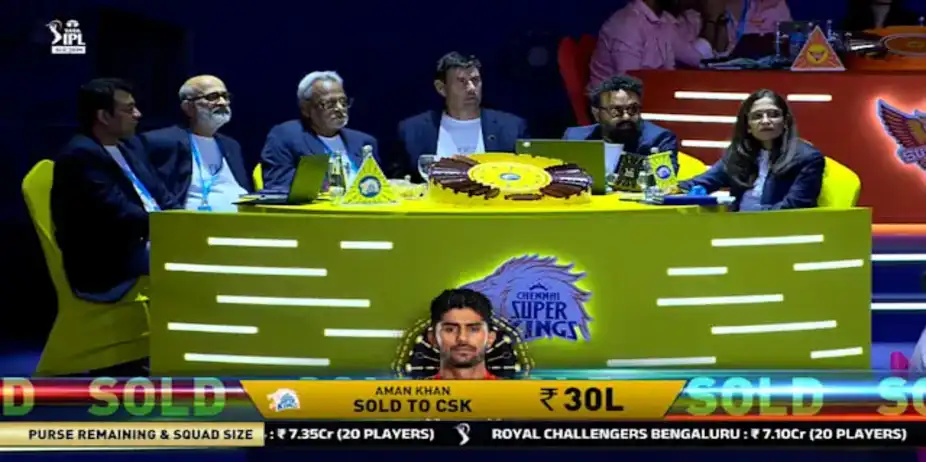 40L! Aman Joins CSK