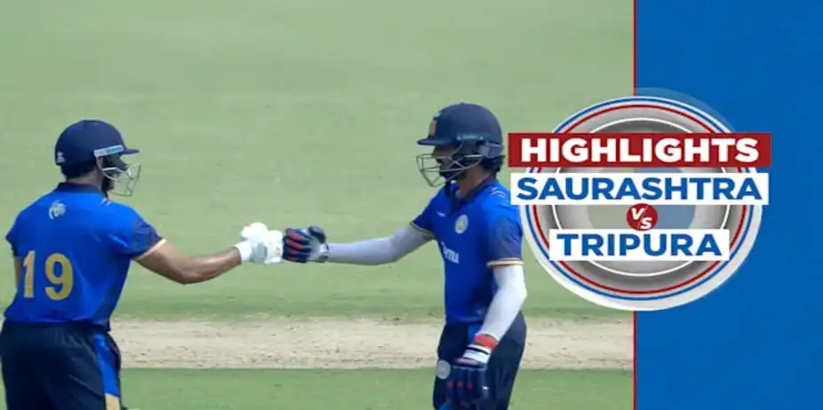 Saurashtra vs Tripura: Highlights