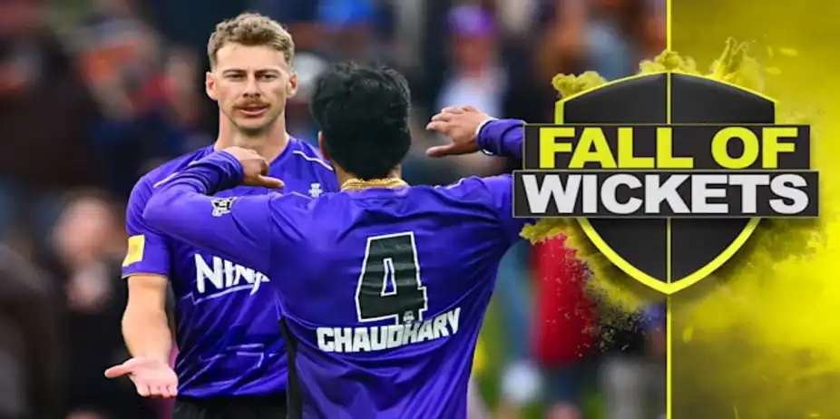 Brisbane Heat Fall of Wickets vs Hobart Hurricanes