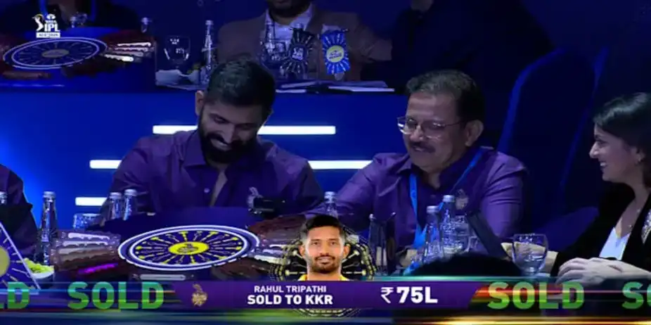 75 L! Tripathi Returns to KKR