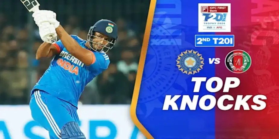 Dube's 63* vs AFG in 2nd T20I