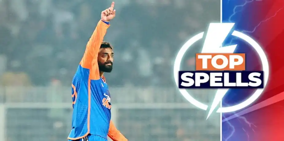 Chakaravarthy's 3/23 vs ENG in 1st T20I