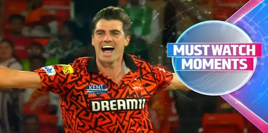 Cummins Strikes First Ball