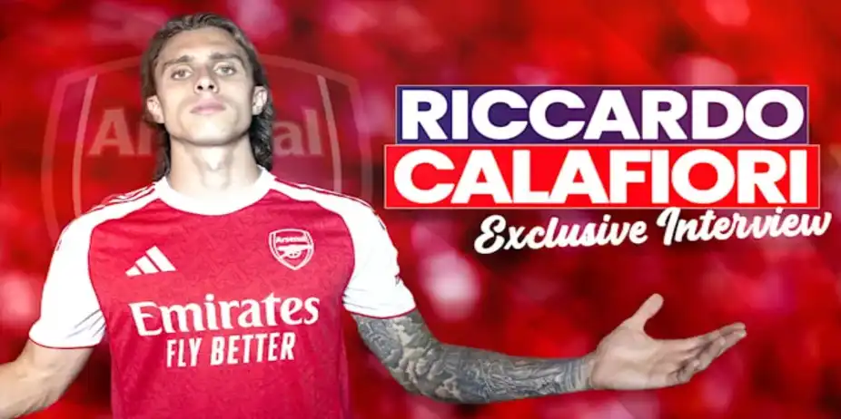 Candid With Riccardo Calafiori