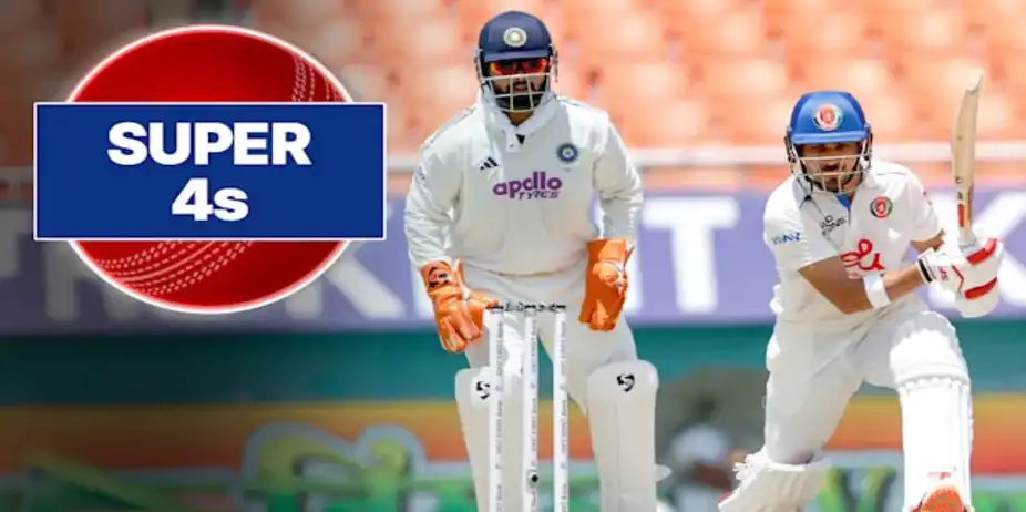 AFG Super 4s vs IND: Only Test, 2nd Inns