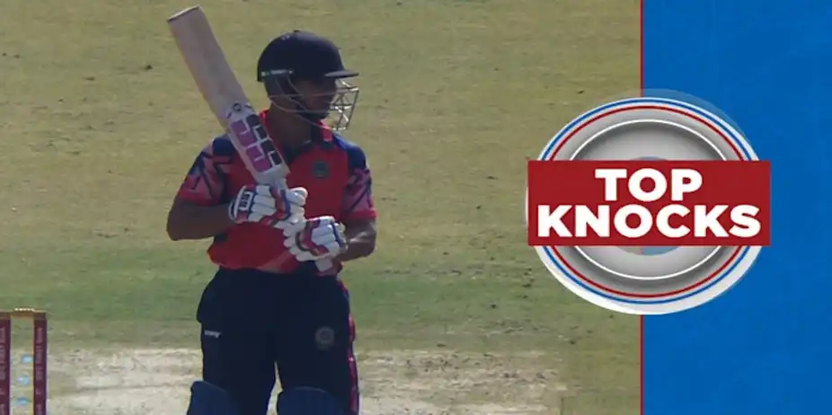 Hebbar's 78 vs Railways